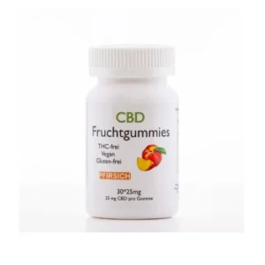 CBD Fruchtgummies Pfirsich – 30 Stück à 25 mg CBD